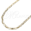 Oro Laminado Basic Necklace, Gold Filled Style Polished, Golden Finish, 04.213.0170.24 (04 MM Thickness, 24 Inches Length)