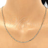 Oro Laminado Basic Necklace, Gold Filled Style Figaro Design, Polished, Golden Finish, 04.213.0171.22 (02 MM Thickness, 22 Inches Length)