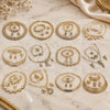 Oro Laminado Earring and Pendant Adult Set, Gold Filled Style Polished, Golden Finish, NKSET04100-1