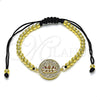 Dorado Oro Laminado Pulsera, vista principal del producto por Mayoreo, vista principal del producto