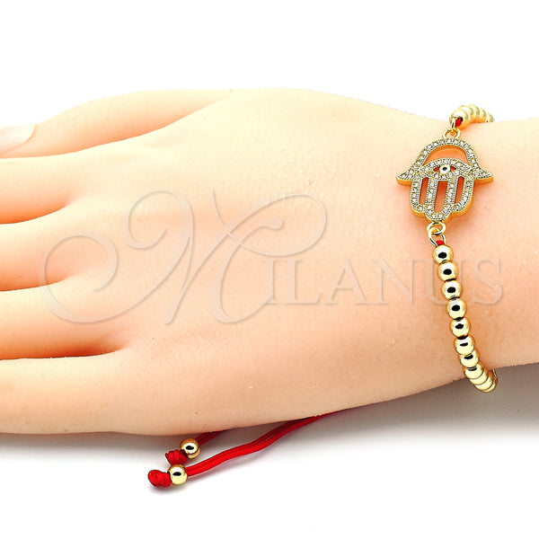Gold Filled Bracelet — Fancy Bracelet Hand of God and Ball Design — alternate product view — SKU 132322 | Oro Laminado brazalete — elegante Bracelet Hand of God and Ball diseño — SKU 132322