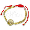 Dorado Oro Laminado Pulsera, vista 4 de la galería del producto por Mayoreo, vista adicional 4 del producto
