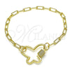 Dorado Oro Laminado Pulsera, vista principal del producto por Mayoreo, vista principal del producto