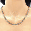 Oro Laminado Basic Necklace, Gold Filled Style Puff Mariner Design, Polished, Golden Finish, 04.63.1310.20 (Thickness, 20 Inches Length)