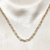 Oro Laminado Basic Necklace, Gold Filled Style Paperclip Design, Polished, Golden Finish, 04.63.1395.18