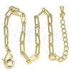 Oro Laminado Basic Bracelet, Gold Filled Style Paperclip Design, Polished, Golden Finish, 04.63.1396.07 (03 MM Thickness, 7 Inches Length)