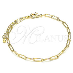 Gold Filled Bracelet — Basic Bracelet Paperclip Design Polished 04.63. 03 MM — main product view — SKU 132469 | Oro Laminado brazalete — básico Bracelet Paperclip diseño pulido 04.63. 03 MM — SKU 132469
