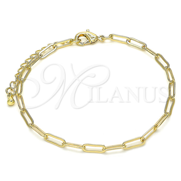 Gold Filled Bracelet — Basic Bracelet Paperclip Design Polished 04.63. 03 MM — main product view — SKU 132469 | Oro Laminado brazalete — básico Bracelet Paperclip diseño pulido 04.63. 03 MM — SKU 132469