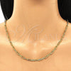 Oro Laminado Basic Necklace, Gold Filled Style Paperclip Design, Polished, Golden Finish, 03.341.0049.16 (04 MM Thickness, 16 Inches Length)
