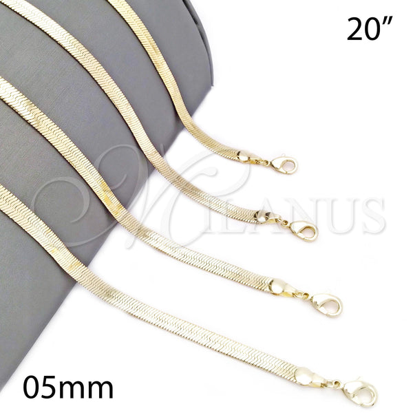 Gold Filled Ring — Basic Necklace Herringbone Design Polished 04. 05 MM — main product view — SKU 132523 | Oro Laminado anillo — básico Necklace Herringbone diseño pulido 04. 05 MM — SKU 132523