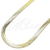 Oro Laminado Basic Necklace, Gold Filled Style Herringbone Design, Polished, Golden Finish, 04.213.0143.16 (06 MM Thickness, 16 Inches Length)