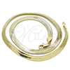 Oro Laminado Basic Necklace, Gold Filled Style Herringbone Design, Polished, Golden Finish, 04.213.0143.16 (06 MM Thickness, 16 Inches Length)