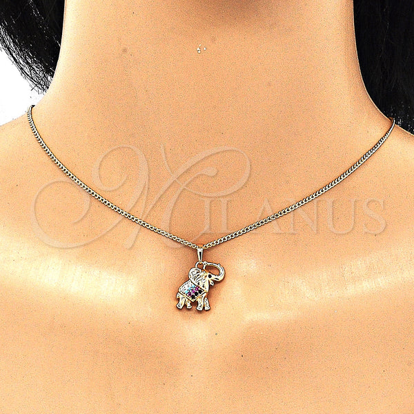 Gold Filled Ring — Earring and Pendant Adult Set Elephant Design with — alternate product view — SKU 132538 | Oro Laminado anillo — Earring and Pendant Adult Set Elephant diseño with — SKU 132538