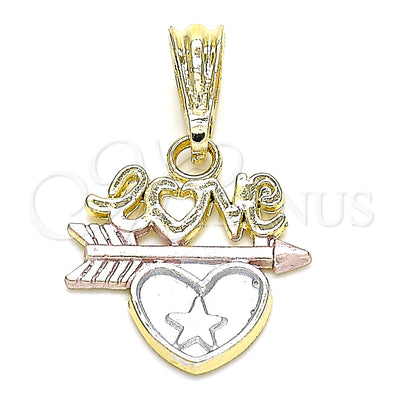 Gold Filled Gold-Filled Love and Heart Pendant 05.351.0080 for wholesale, main product view