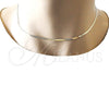 Oro Laminado Basic Necklace, Gold Filled Style Herringbone Design, Polished, Golden Finish, 04.213.0176.16 (02 MM Thickness, 16 Inches Length)