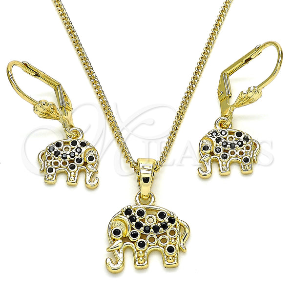 Gold Filled Ring — Earring and Pendant Adult Set Elephant Design with — main product view — SKU 132675 | Oro Laminado anillo — Earring and Pendant Adult Set Elephant diseño with — SKU 132675