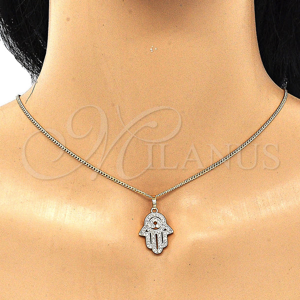 Gold Filled Ring — Earring and Pendant Adult Set Hand of God — alternate product view — SKU 132697 | Oro Laminado anillo — Earring and Pendant Adult Set Hand of God — SKU 132697