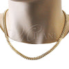 Oro Laminado Basic Necklace, Gold Filled Style Miami Cuban Design, Polished, Golden Finish, 04.63.1398.20 (160 Gauge, 06 MM Thickness, 20 Inches Length)