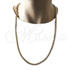 Oro Laminado Basic Necklace, Gold Filled Style Miami Cuban Design, Polished, Golden Finish, 04.63.1398.30 (06 MM Thickness, 30 Inches Length)