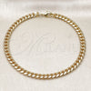 Oro Laminado Basic Anklet, Gold Filled Style Miami Cuban Design, Polished, Golden Finish, 04.63.1400.10 (160 Gauge, 06 MM Thickness, 10 Inches Length)