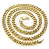 Oro Laminado Basic Necklace, Gold Filled Style Miami Cuban Design, Polished, Golden Finish, 04.63.1400.22 (160 Gauge, 06 MM Thickness, 22 Inches Length)