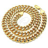 Oro Laminado Basic Necklace, Gold Filled Style Miami Cuban Design, Polished, Golden Finish, 5.223.010.20 (08 MM Thickness, 20 Inches Length)