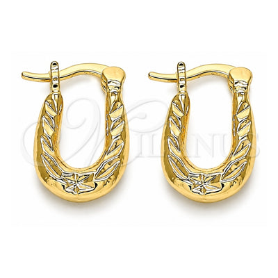 Oro Laminado Small Hoop, Gold Filled Style Polished, Golden Finish, 02.165.0181.10