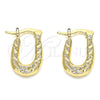 Oro Laminado Small Hoop, Gold Filled Style Polished, Golden Finish, 02.165.0181.10
