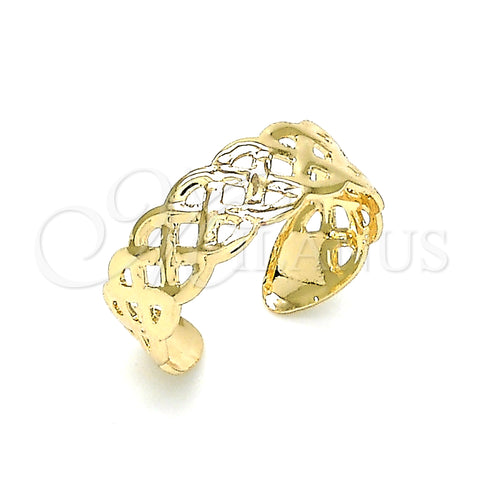 Oro Laminado Toe Ring, Gold Filled Style Polished, Golden Finish, 01.376.0001 (One size fits all)