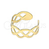 Oro Laminado Toe Ring, Gold Filled Style Polished, Golden Finish, 01.376.0003 (One size fits all)