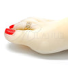 Oro Laminado Toe Ring, Gold Filled Style Infinite Design, Polished, Golden Finish, 01.376.0006 (One size fits all)