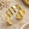 Oro Laminado Toe Ring, Gold Filled Style Star and Moon Design, Polished, Golden Finish, 01.376.0007 (One size fits all)