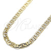 Oro Laminado Basic Necklace, Gold Filled Style Mariner Design, Polished, Golden Finish, 04.213.0187.24 (09 MM Thickness, 24 Inches Length)