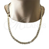 Oro Laminado Basic Necklace, Gold Filled Style Mariner Design, Polished, Golden Finish, 04.213.0188.24 (07 MM Thickness, 24 Inches Length)