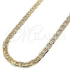 Oro Laminado Basic Necklace, Gold Filled Style Mariner Design, Polished, Golden Finish, 04.213.0188.24 (07 MM Thickness, 24 Inches Length)