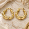 Oro Laminado Small Hoop, Gold Filled Style Hollow Design, Polished, Golden Finish, 02.163.0115.25
