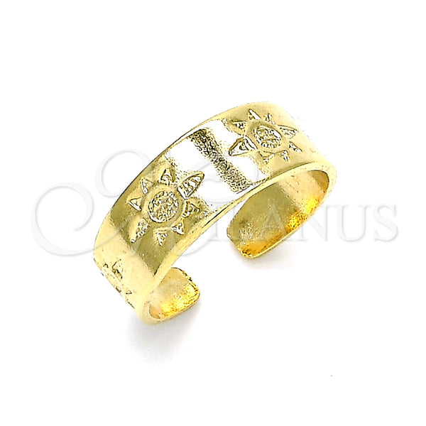 Gold Filled Ring — Toe Ring Sun Design Polished 01. One size — main product view — SKU 132871 | Oro Laminado anillo — Toe Ring Sun diseño pulido 01. One size — SKU 132871