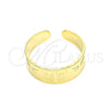 Oro Laminado Toe Ring, Gold Filled Style Dragon-Fly Design, Polished, Golden Finish, 01.117.0011 (One size fits all)