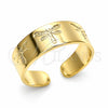 Oro Laminado Toe Ring, Gold Filled Style Dragon-Fly Design, Polished, Golden Finish, 01.117.0011 (One size fits all)