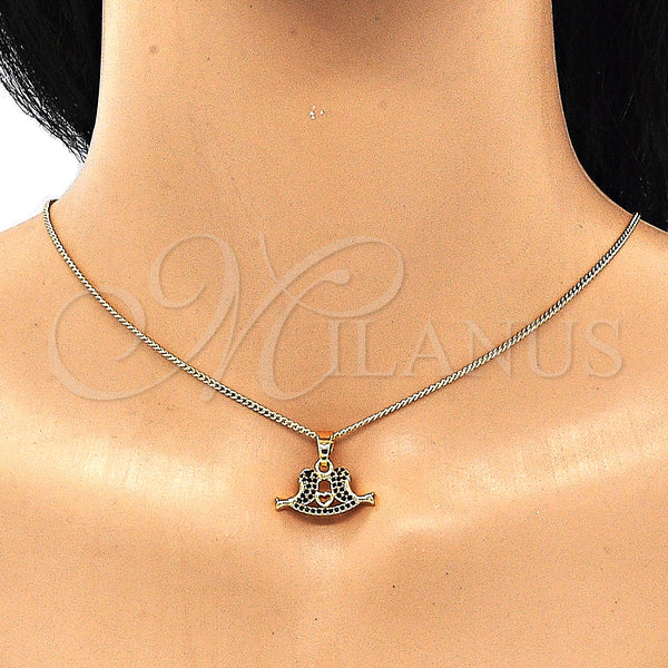 Gold Filled Ring — Earring and Pendant Adult Set Bird and Heart — alternate product view — SKU 132882 | Oro Laminado anillo — Earring and Pendant Adult Set Bird and corazón — SKU 132882