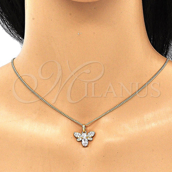 Gold Filled Ring — Earring and Pendant Adult Set Bee Design with — alternate product view — SKU 132890 | Oro Laminado anillo — Earring and Pendant Adult Set Bee diseño with — SKU 132890