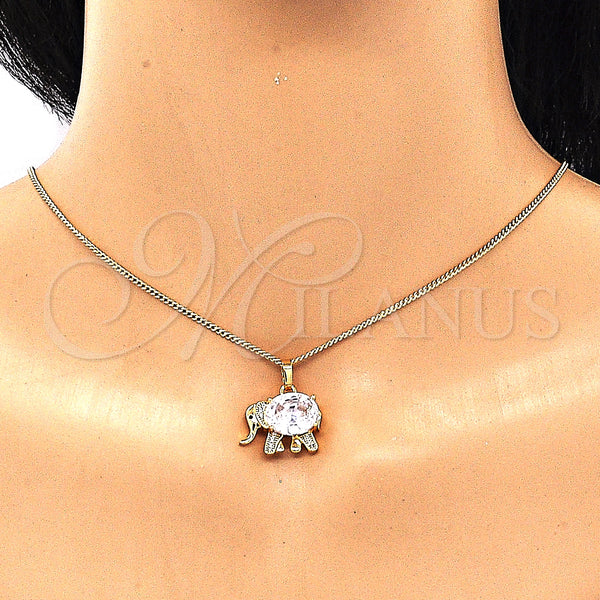 Gold Filled Ring — Earring and Pendant Adult Set Elephant Design with — alternate product view — SKU 132898 | Oro Laminado anillo — Earring and Pendant Adult Set Elephant diseño with — SKU 132898
