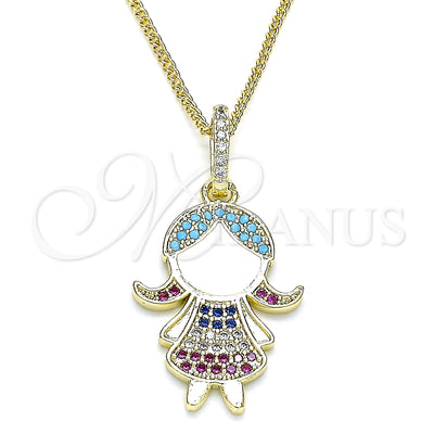Gold-Filled Little Girl Necklace 04.207.0014.20 — main product image — SKU 133046 | Collar de Oro Laminado 04.207.0014.20 — imagen principal del producto — SKU 133046