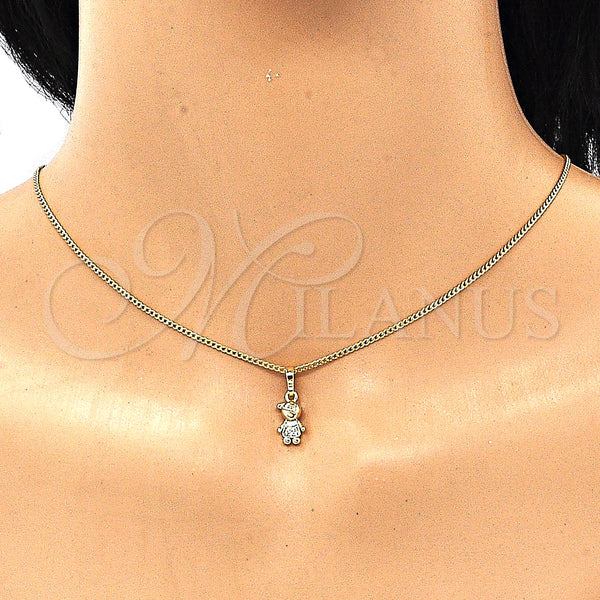 Gold Filled Ring — Earring and Pendant Adult Set Little Boy Design — alternate product view — SKU 133072 | Oro Laminado anillo — Earring and Pendant Adult Set Little Boy diseño — SKU 133072