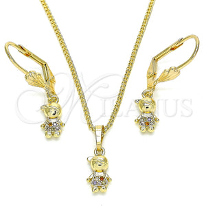 Gold Filled Ring — Earring and Pendant Adult Set Little Boy Design — main product view — SKU 133073 | Oro Laminado anillo — Earring and Pendant Adult Set Little Boy diseño — SKU 133073