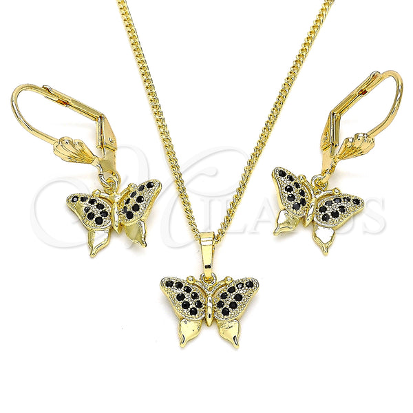 Gold Filled Ring — Earring and Pendant Adult Set Butterfly Design with — main product view — SKU 133089 | Oro Laminado anillo — Earring and Pendant Adult Set Butterfly diseño with — SKU 133089