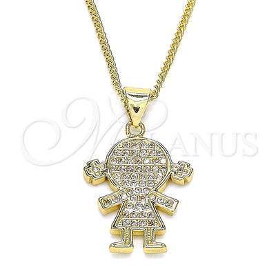 Collar de Oro Laminado 04.195.0056.20 por Mayoreo, vista principal del producto