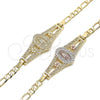 Dorado Oro Laminado Pulsera, vista 5 de la galería del producto por Mayoreo, vista adicional 5 del producto