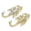 Oro Laminado Fancy Pendant, Gold Filled Style Scorpion Design, Polished, Tricolor, 05.351.0095
