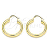 Oro Laminado Medium Hoop, Gold Filled Style Polished, Golden Finish, 02.170.0235.30